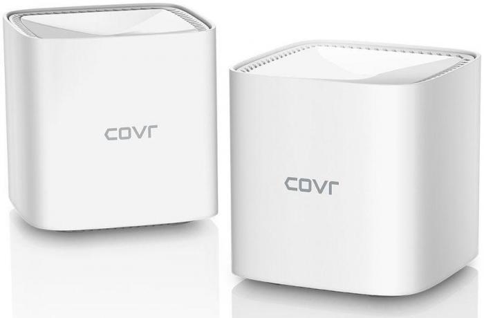 Бесшовный Mesh роутер D-Link COVR-1102, AC1200, белый - фото 1 - id-p200522148