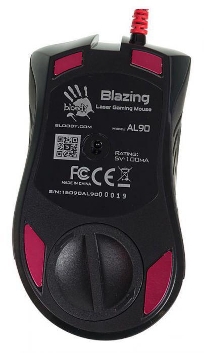 Мышь A4TECH Bloody AL90 Blazing, игровая, лазерная, проводная, USB, черный [al90 activated] - фото 10 - id-p200515622