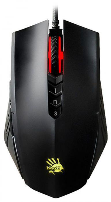 Мышь A4TECH Bloody A70, игровая, оптическая, проводная, USB, черный [a70 matte black] - фото 1 - id-p200515624