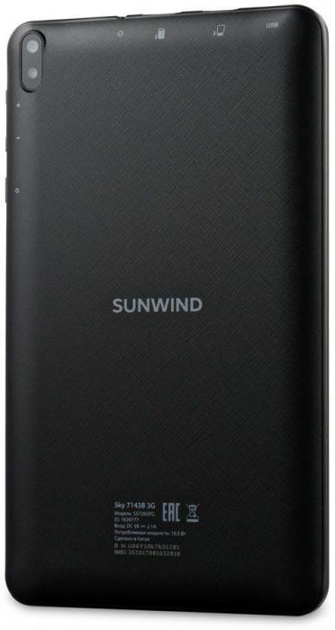 Планшет SunWind Sky 7143B 3G 7", 1GB, 16GB, 3G, Wi-Fi, Android 11.0 Go черный - фото 5 - id-p200514265