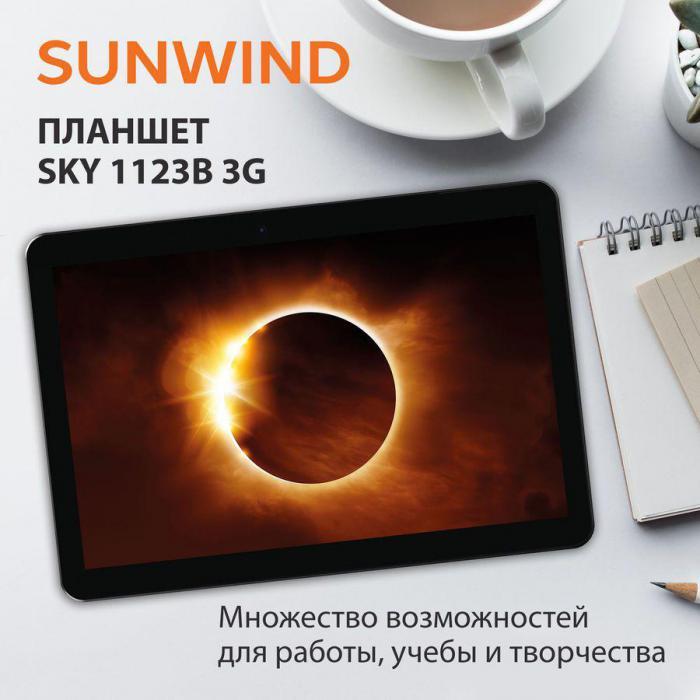 Планшет SunWind Sky 1123B 3G 10.1", 1GB, 16GB, 3G, Wi-Fi, Android 11.0 Go черный - фото 4 - id-p200514268