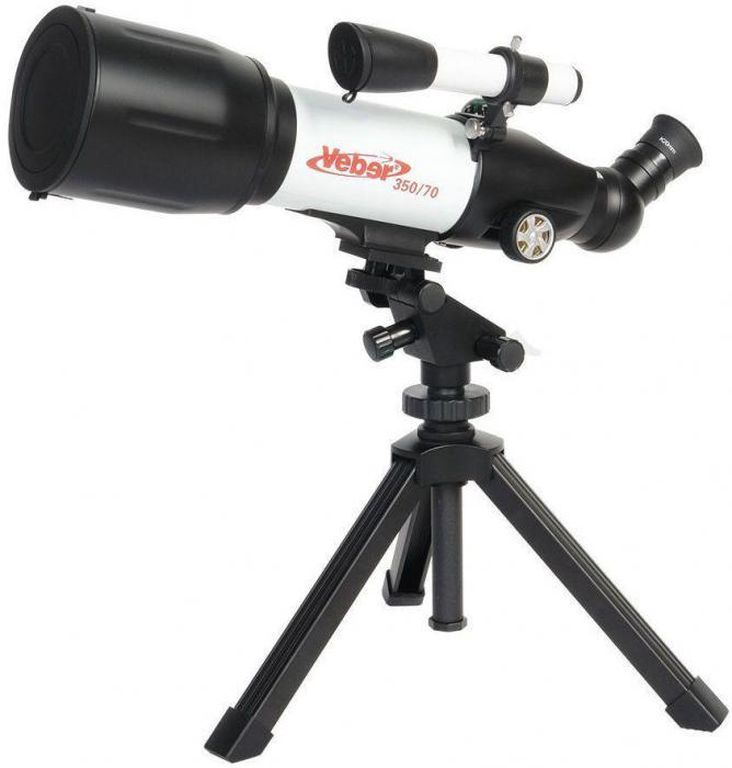 Телескоп Veber 350x70 рефрактор d70 fl350мм 116.4x белый