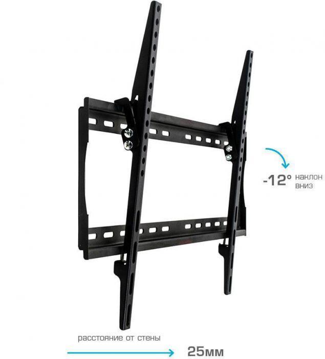 Кронштейн для телевизора Arm Media STEEL-2 new, 32-90", настенный, наклон, черный [10216] - фото 3 - id-p200517259