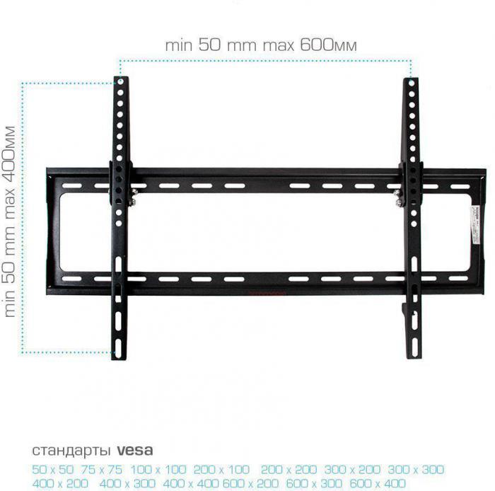 Кронштейн для телевизора Arm Media STEEL-2 new, 32-90", настенный, наклон, черный [10216] - фото 4 - id-p200517259