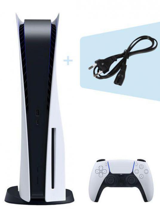 Игровая консоль PlayStation 5 +Кабель питания (евровилка), CFI-1200A, 825ГБ - фото 1 - id-p200519049