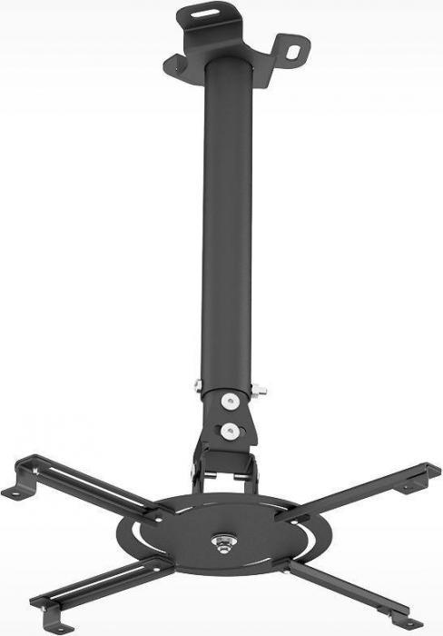 Кронштейн для проектора Holder PR-104-B, до 20кг, потолочный, поворот и наклон, черный - фото 1 - id-p200517297