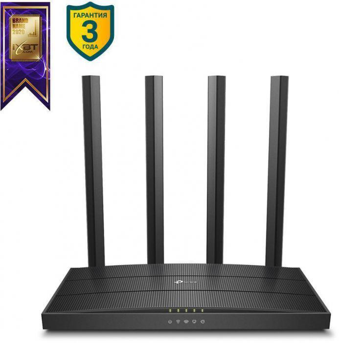 Wi-Fi роутер TP-LINK Archer C6, AC1300, черный - фото 2 - id-p200522535