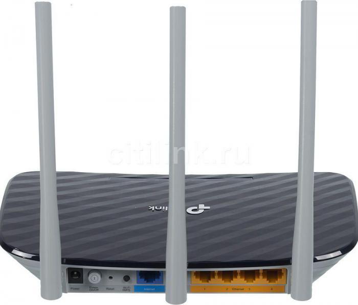 Wi-Fi роутер TP-LINK Archer C20, AC750, синий - фото 4 - id-p200522539