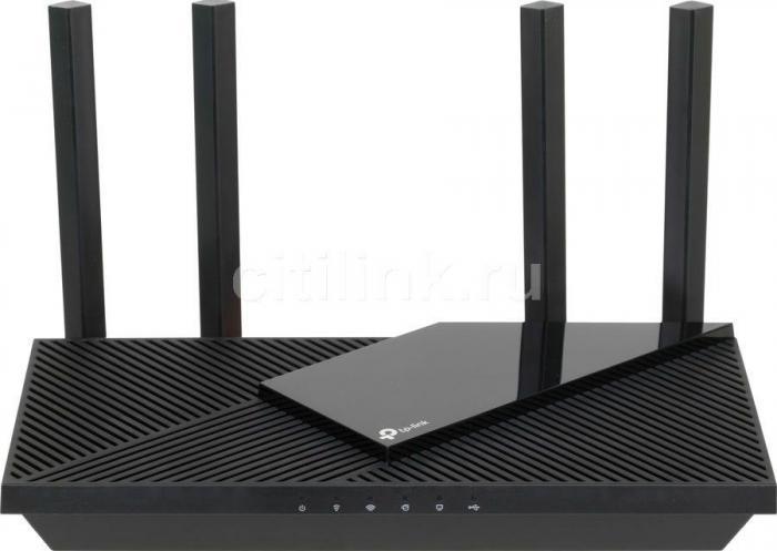 Wi-Fi роутер TP-LINK Archer AX55, AX3000, черный - фото 4 - id-p200522541