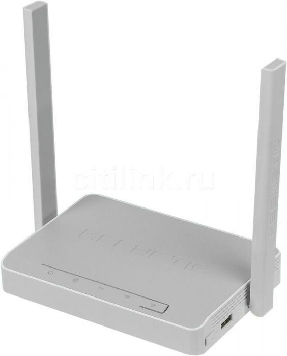 Wi-Fi роутер KEENETIC DSL, N300, VDSL2/ADSL2+, белый [kn-2010] - фото 1 - id-p200522578