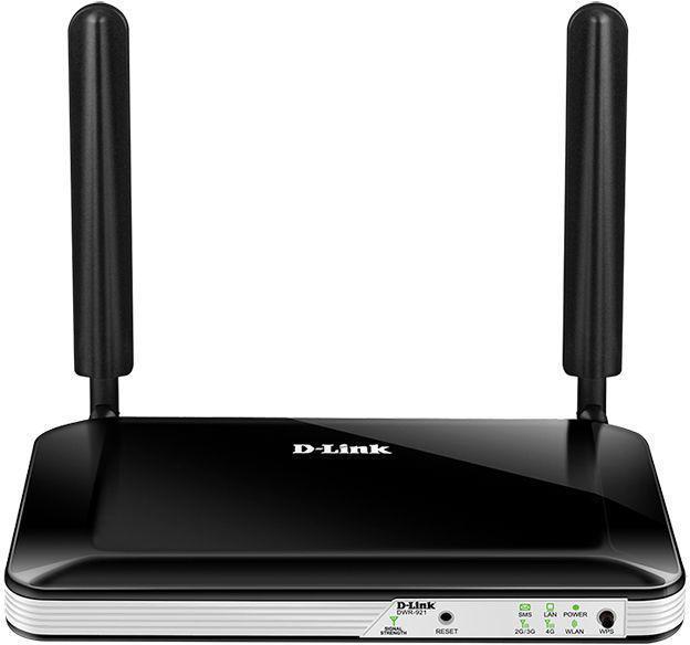 Wi-Fi роутер D-Link DWR-921, N300, черный - фото 1 - id-p200522585