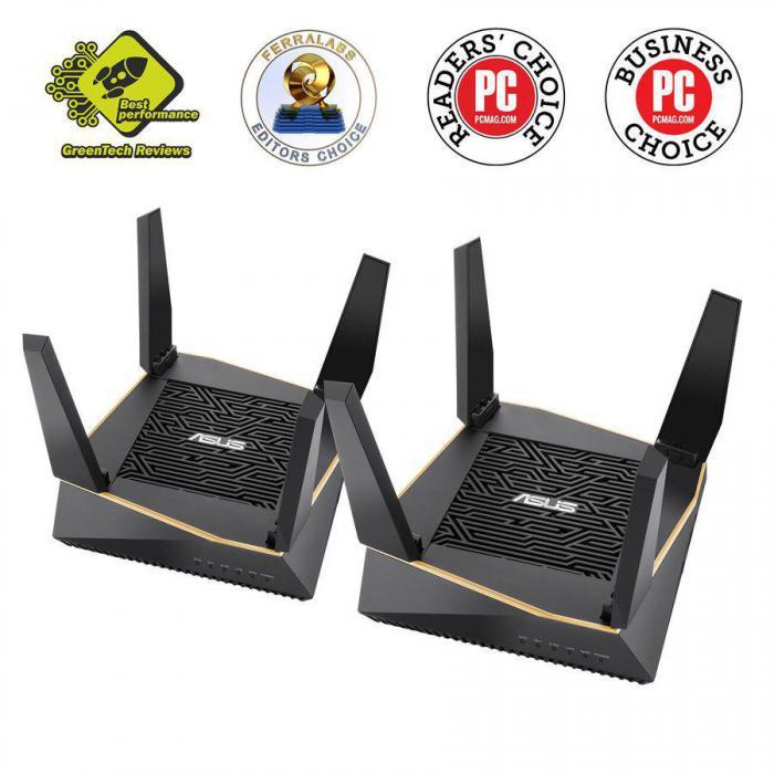 Wi-Fi роутер ASUS RT-AX92U(2-PK), AX6100, черный, 2 шт. в комплекте - фото 4 - id-p200522602