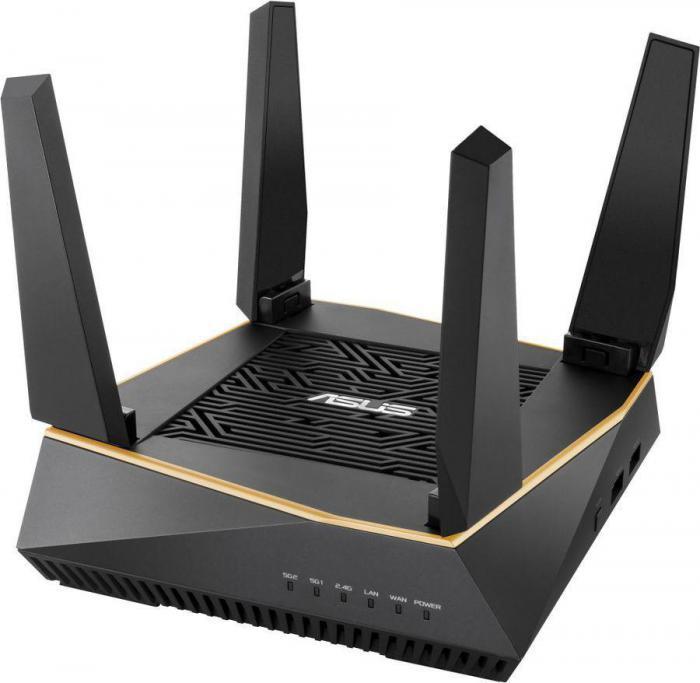 Wi-Fi роутер ASUS RT-AX92U, AX6100, черный - фото 1 - id-p200522603