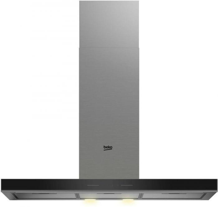 Вытяжка каминная Beko BHCB93640BH, черный/нержавеющая сталь, сенсорное управление [8897323200] - фото 1 - id-p200520701