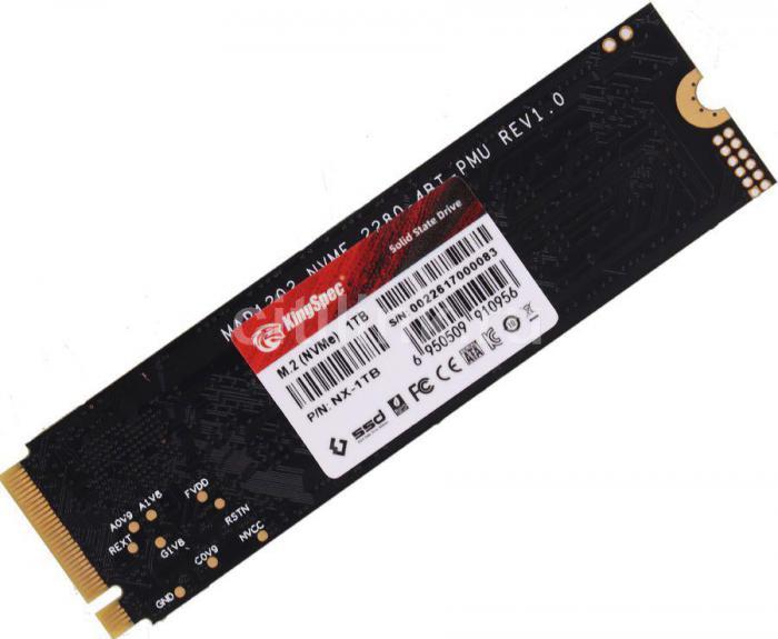 SSD накопитель KINGSPEC NX-1TB 1ТБ, M.2 2280, PCIe 3.0 x4, NVMe, M.2 - фото 2 - id-p200522664
