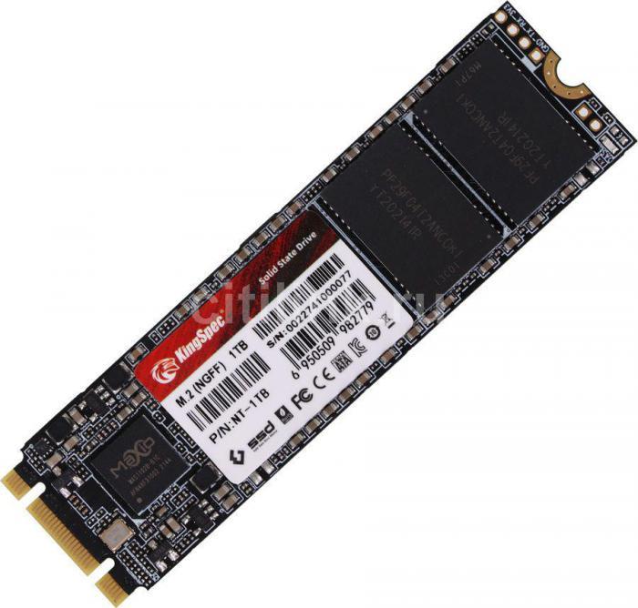 SSD накопитель KINGSPEC NT-1TB 1ТБ, M.2 2280, SATA III, M.2 - фото 1 - id-p200522666