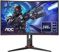 Монитор AOC Gaming C27G2ZU 27", черный/красный и черный