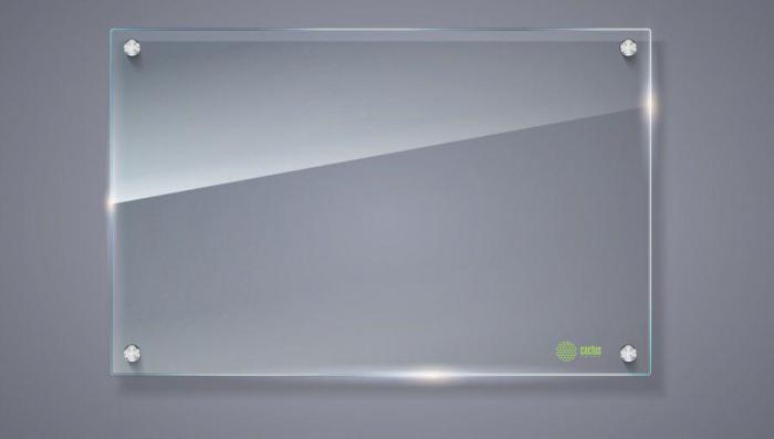 Доска стеклянная Cactus CS-GBD-65x100-TR прозрачный 65x100см - фото 1 - id-p200519378