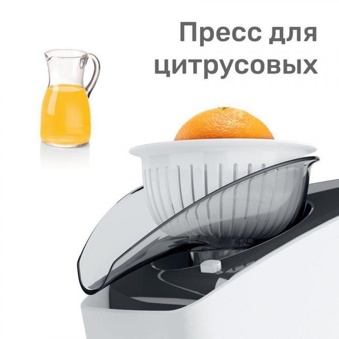 Мясорубка Bosch CompactPower MFW3630I, белый / оранжевый - фото 2 - id-p201281132