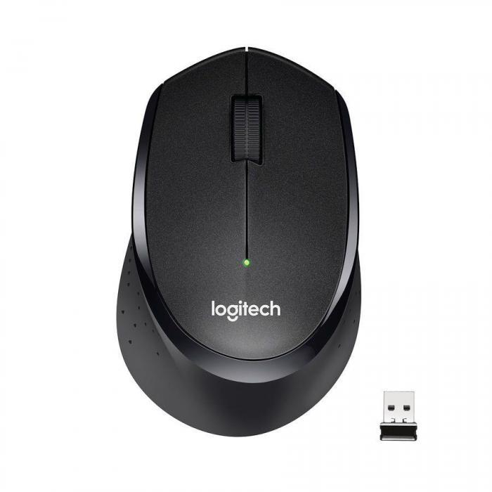 Мышь Logitech M330s, оптическая, беспроводная, USB, черный [910-006513]