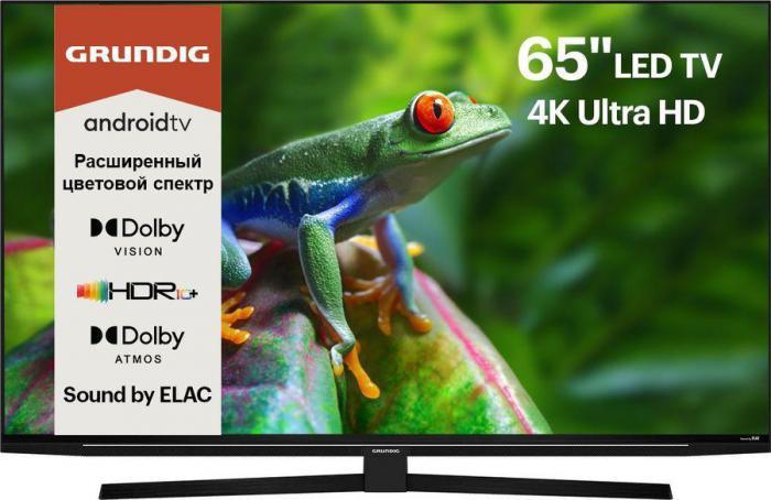 65" Телевизор GRUNDIG 65GGU8960, 4K Ultra HD, черный, СМАРТ ТВ, Android - фото 1 - id-p200522772