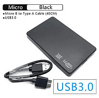 Внешний корпус для накопителей 2.5" - USB3.0 (емкость накопителя до 6TB), кабель Micro-B - USB 0.4м