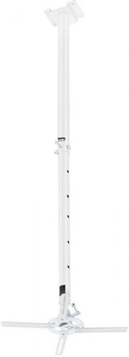 Кронштейн для проектора Buro PR06-W, до 20кг, потолочный, поворот и наклон, белый