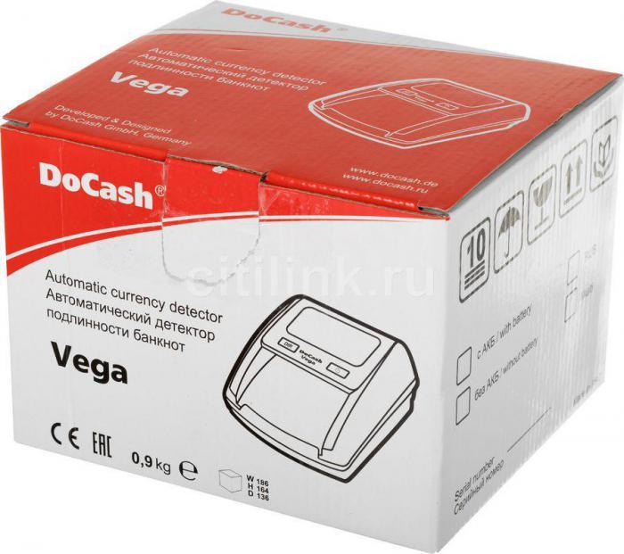 Детектор банкнот DoCash Vega T автоматический рубли АКБ - фото 7 - id-p200519537