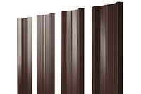 Штакетник М-образный А 0,5 Satin RR 32 темно-коричневый