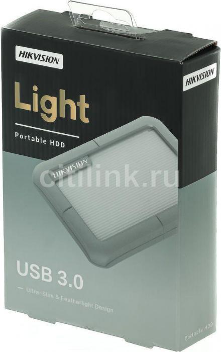 Внешний диск HDD Hikvision T30 HS-EHDD-T30 2T Gray Rubber, 2ТБ, серый - фото 9 - id-p200521238