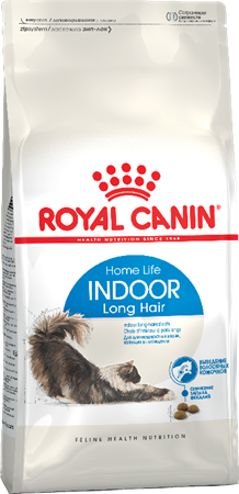 "Royal Canin" Indoor Long Hair сухой корм для взрослых длинношерстных кошек,живущих в помещении 400г