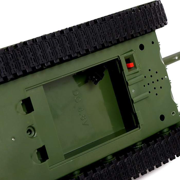 Танк радиоуправляемый Т34, работает от аккумулятора, свет и звук, цвет зелёный - фото 5 - id-p201689941