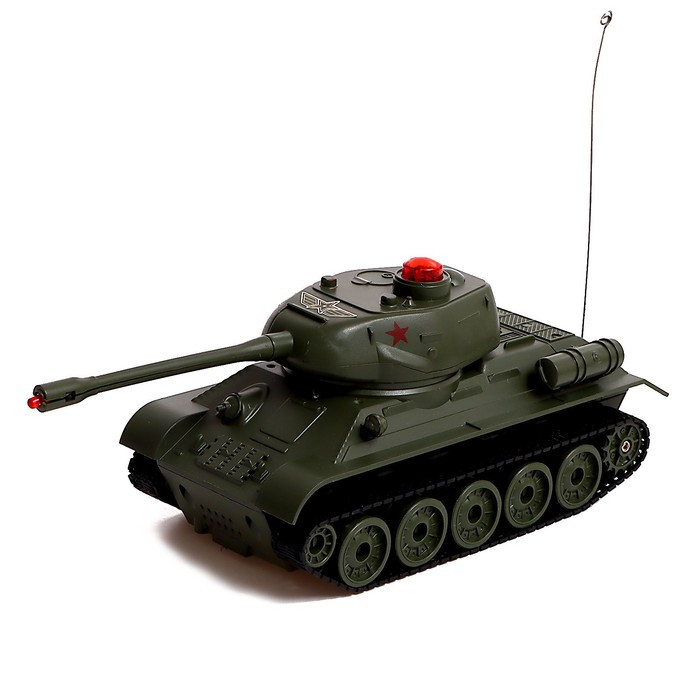 Танковый бой Т34 vs M1A2, на радиоуправлении, 2 танка, свет и звук - фото 6 - id-p201689943