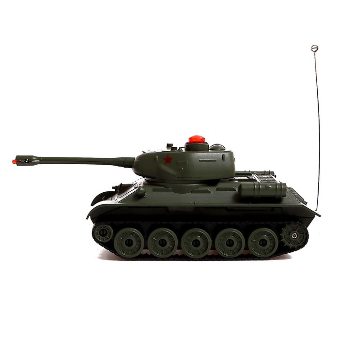 Танковый бой Т34 vs M1A2, на радиоуправлении, 2 танка, свет и звук - фото 7 - id-p201689943