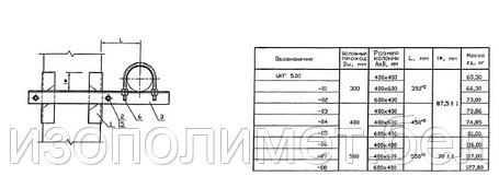 Крепление горизонтального газопровода УКГ 5.00, фото 2