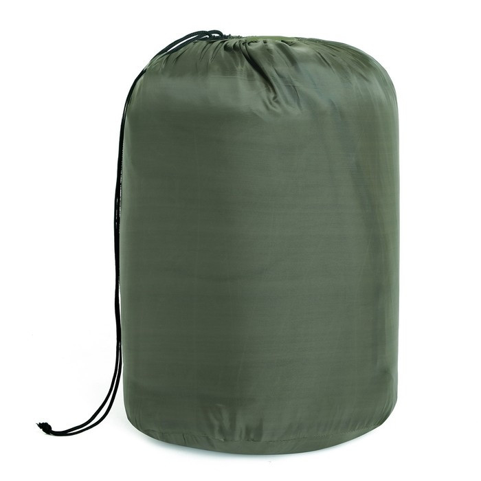 Спальный мешок туристический, 220 х 75 см, до -20 градусов, 700 г/м2, цвет мха - фото 4 - id-p201692752