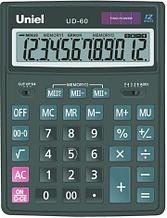 Калькулятор 12-ти разрядный Uniel UD-60 большой дисплей