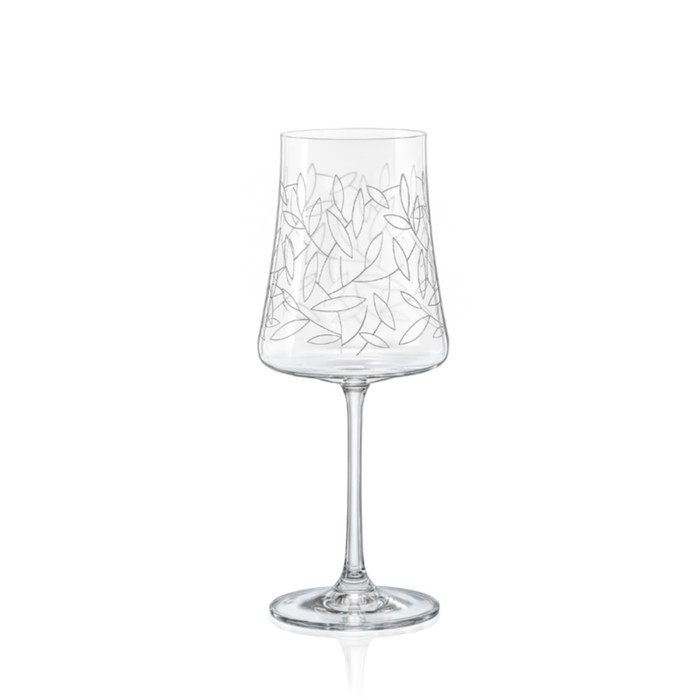Набор бокалов для вина «Экстра», 460 мл, декор листья, 6 шт - фото 1 - id-p201691636
