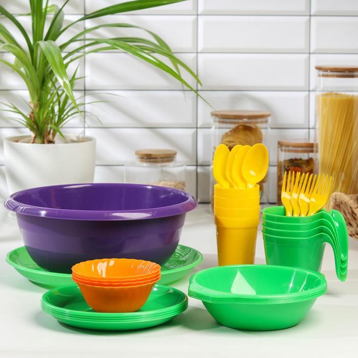 Набор посуды на 4 персоны «Всегда с собой», 30 предметов - фото 1 - id-p201691919