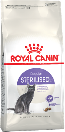 "Royal Canin" Sterilised 37 для взрослых стерилизованных кошек от 1 года до 7 лет 400г