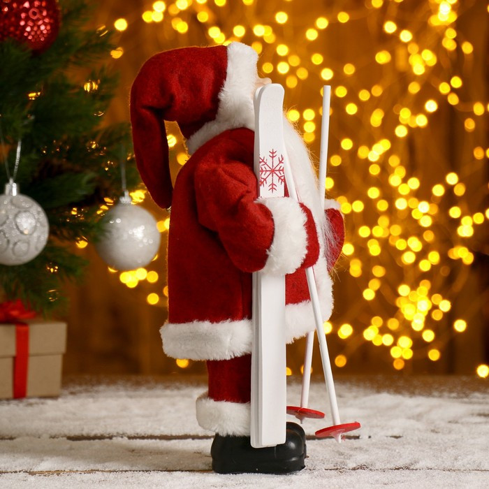 Дед Мороз "В красной шубке, на лыжах" 29 см - фото 4 - id-p201690600