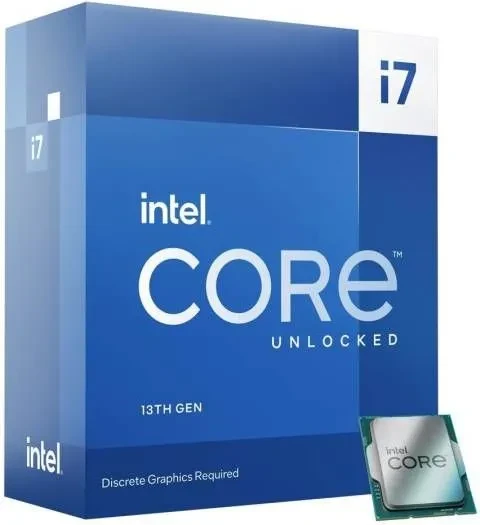 Процессор Socket-1700 Intel Core i7-13700KF 16C/24T (8P 3.4/5.4GHz + 8E 2.5/4.2GHz) 24MB 253W (Без ВИДЕО)