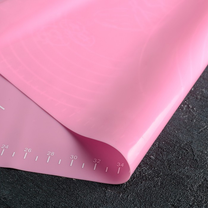 Силиконовый коврик с разлиновкой Доляна «Эрме», 64,5×45 см, цвет МИКС - фото 3 - id-p198791306