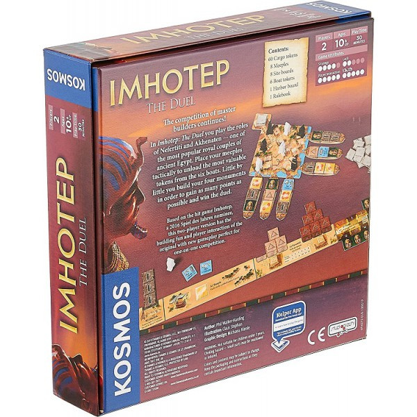 Настольная игра Imhotep: The Duel (Имхотеп: Дуэль). Игра на английском языке. Компания Kosmos - фото 3 - id-p201726900