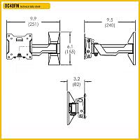 Кронштейн для TV с возможностью поворота и наклона Omnimount OC40FM