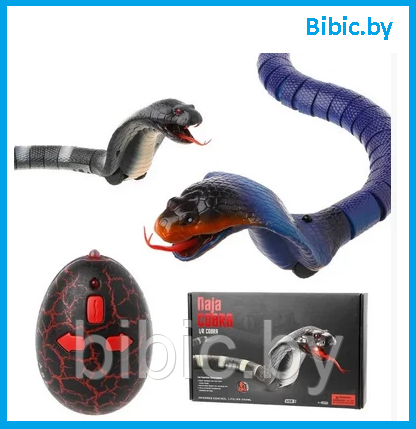 Радиоуправляемая кобра змея игрушка робот, игрушки на радиоуправлении с пультом управления для детей - фото 1 - id-p201719306