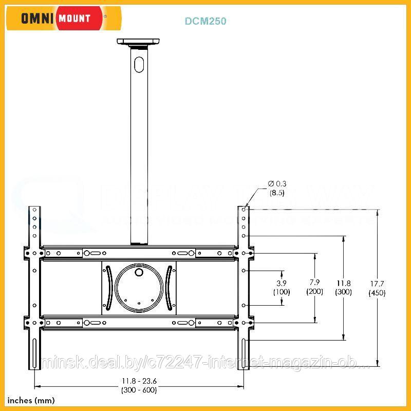 Кронштейн для TV потолочный Omnimount DCM250 FG - фото 1 - id-p115800876