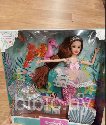Детская кукла Русалка 30 см, русалочка детский игровой набор кукол для девочек с аксессуарами - фото 3 - id-p201737439