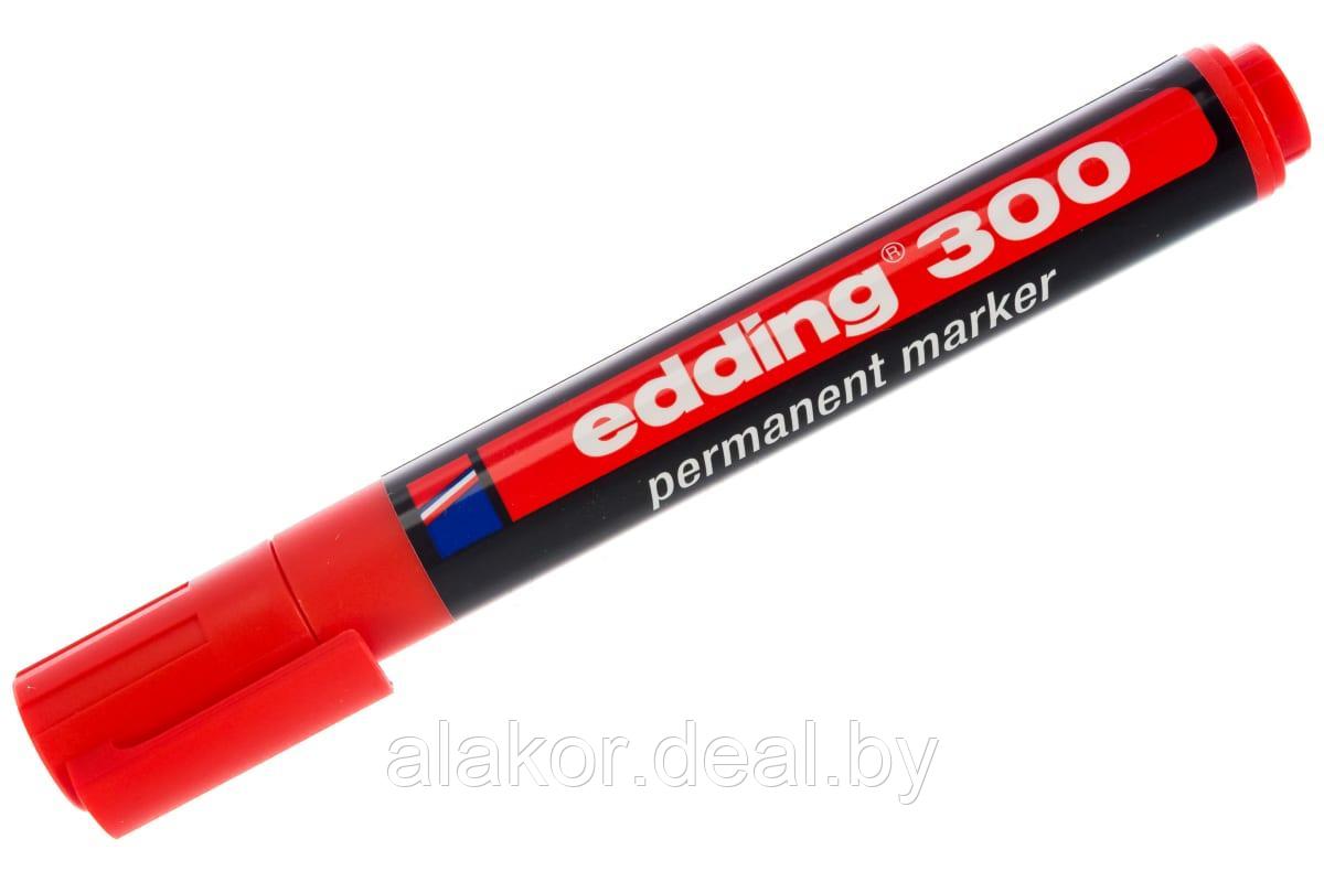 Маркер перманентный Edding 300, красный, 1.5-3мм - фото 2 - id-p201737523