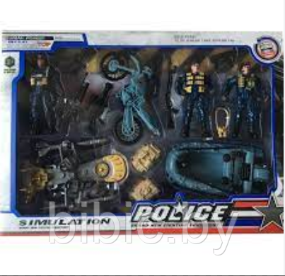 Детский игровой набор Полиция для мальчиков, фигурки игрушки полицейский набор 2745 вел - фото 3 - id-p201737735